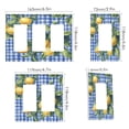 thumbnail image 2 of Yayeee Rocker Switch Wall Plate 2-Gang 4.7"x4.6" Home Decorative Outlet Cover, Green Lemon Plaid, 2 of 6