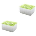 thumbnail image 2 of 2pcs Refrigerator Fresh-keeping Dumpling Storage Box Four Layers Portable Stackable Dumpling Container Holder Organizer (Green), 2 of 6