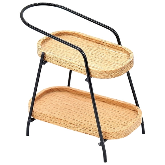 Raindrops Adorable Mini House Decor Storage Rack Made of Alloy for Decor Multi Color 3.5 x 2.5 x 1.5 Inches