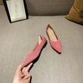 thumbnail image 1 of Mujeres Flatos de ballet Knit zapatos planos puntiagudos zapatos de vestir brillantes zapatos para caminar zapatos para la oficina de trabajo casual elegante, 1 of 6