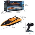 thumbnail image 3 of 2.4G 30KM/H High Speed Electric RC Boat 4 Channel Remote Control Racing Boat Rechargable Pools Lakes Outdoor Adventure Toy For Christmas Gift, 3 of 6