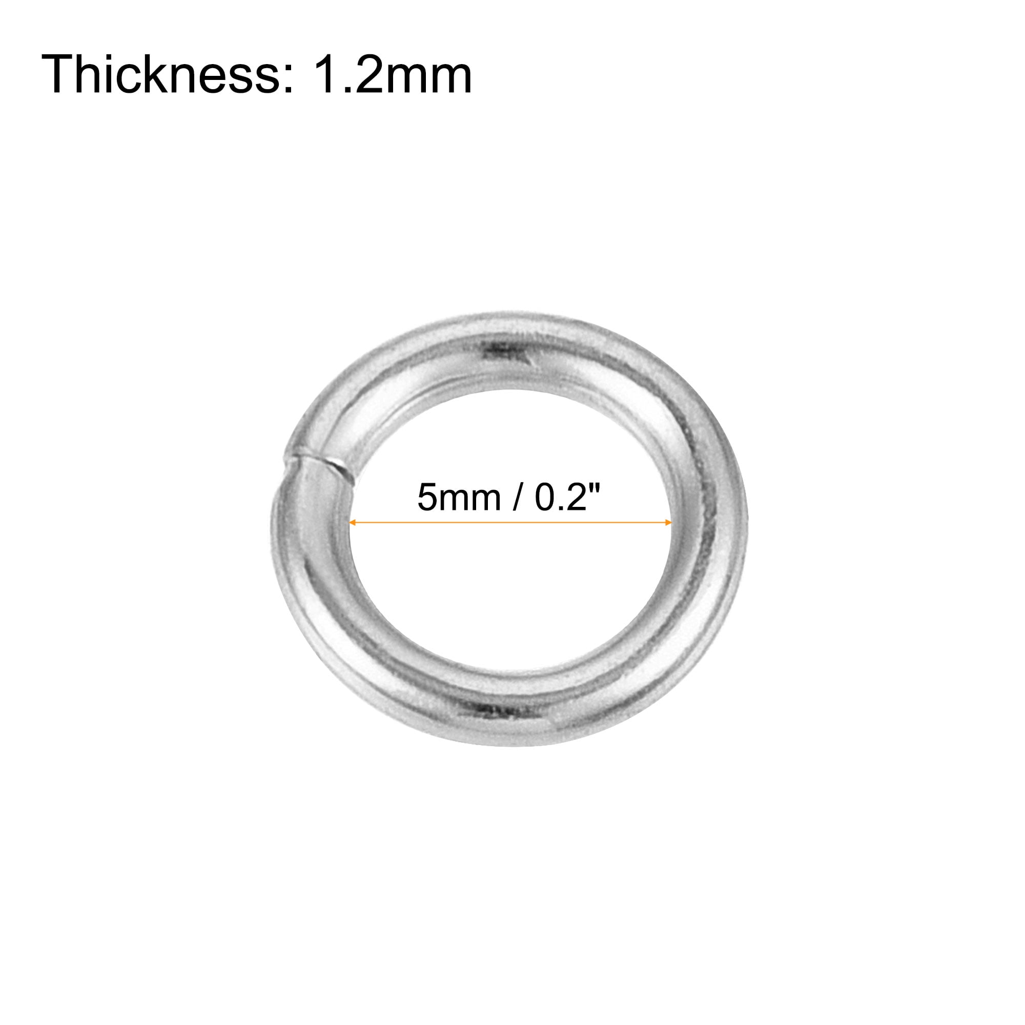 Unique Bargains 60mm Metal O Rings Non-Welded for Straps Bags Belt DIY Gold Tone 20pcs - Gold Tone