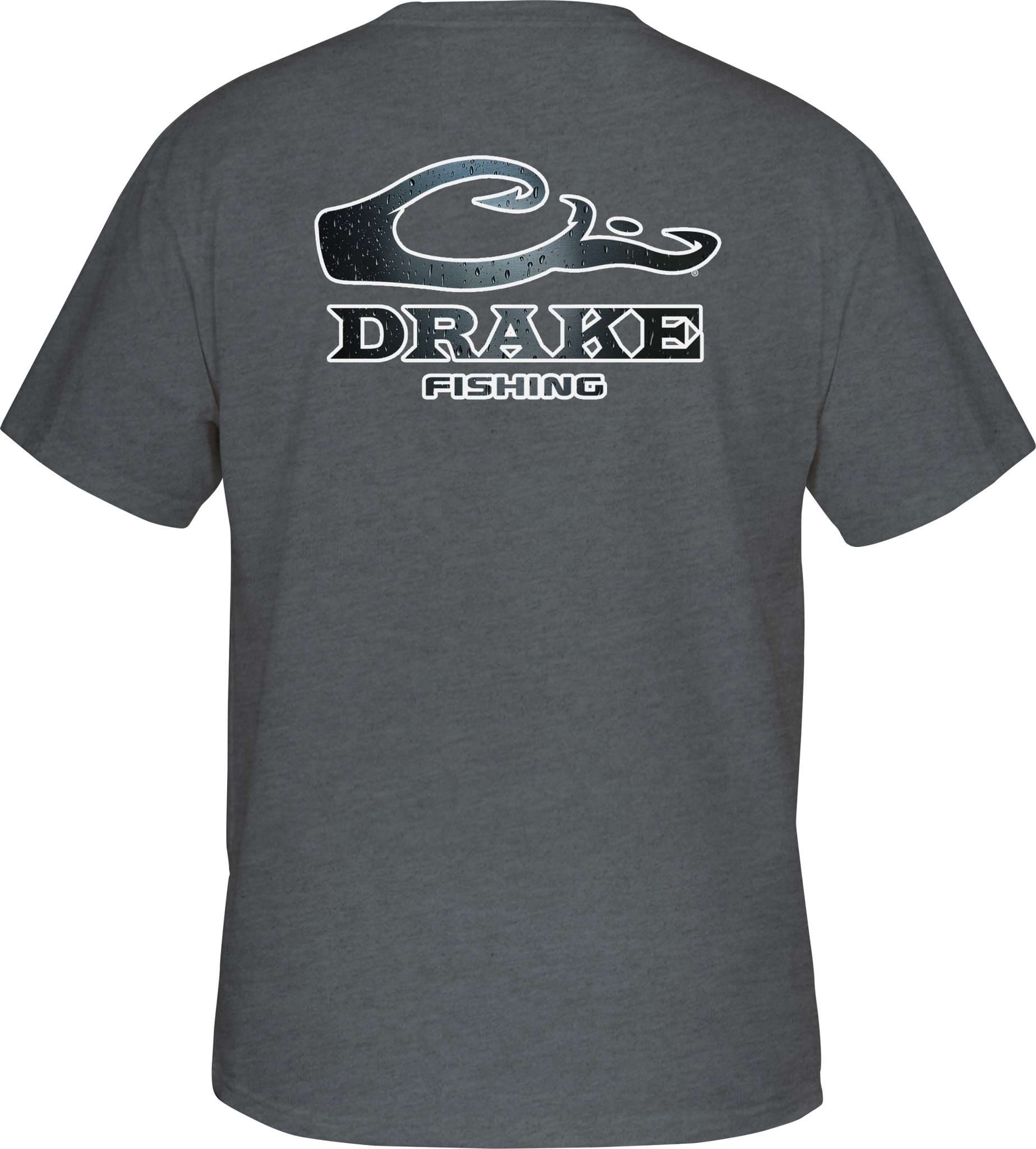 Drake Fishing Logo Tee Short Sleeve (Navy Heather, Small) - Walmart.com