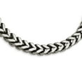 thumbnail image 1 of White Stainless Steel necklace Spiga (Wheat) Chain style 24 in 10 mm, 1 of 4