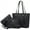 7583-Black, variant on Sendfen Handbags for Women Shoulder Bags Tote Satchel Hobo 4pcs Purse Set