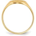 thumbnail image 2 of 14k Yellow Gold 11.0x9.5mm Closed Back Signet Ring - Ring Size 5.0, 2 of 8