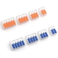thumbnail image 3 of Electrical Compact Mini Push-in Terminal Blocks Universal Wire Connector Compact Splice Electrical Connectors Quick Terminal Block Fast Connector ORANGE 415, 3 of 8