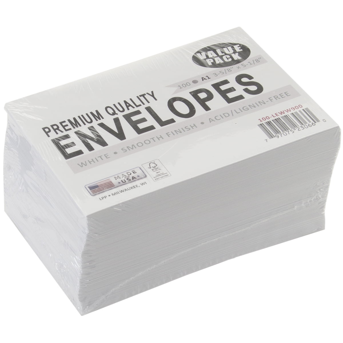 Leader A1 Envelopes (3.625"X5.125") 100/PkgWhite Walmart Canada