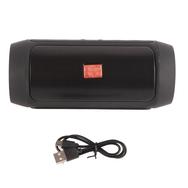 Altavoz Bluetooth con sonido panorámico, graves de alta fidelidad, altavoz Bluetooth portátil y duradero para transmisión en vivo, color negro