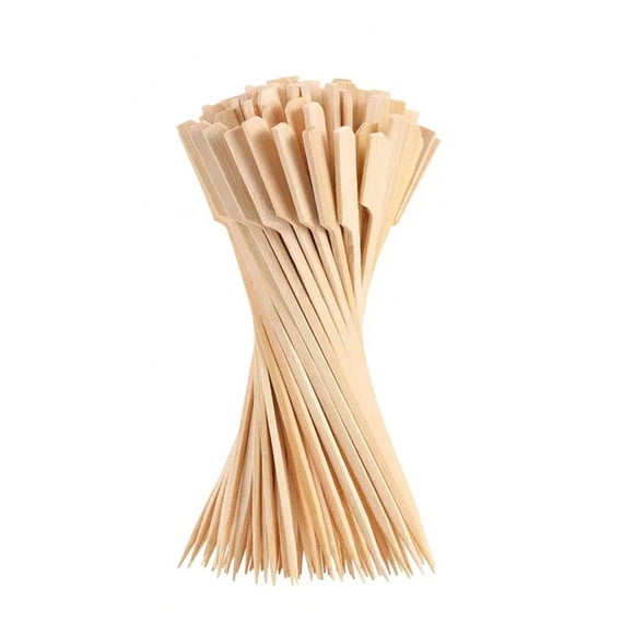 Advancent 200 brochetas de bambú para comer con los dedos, palillos largos para aperitivos y snacks, etc. Palitos para brochetas Cocina y Comedor