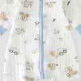 thumbnail image 4 of larppty Baby Sleep Sack with Legs Infant Sleepsuit Newborn Long Sleeve Wearable Blanket for Boys Girls 0-18 Months (Light Blue), 4 of 4