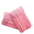 thumbnail image 1 of 100 cepillos para rímel, cepillos para cejas, limpiador, herramientas de maquillaje, extensión de pestañas postizas (100 cepillos rosas), 1 of 4