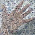 thumbnail image 3 of Floral Tulle Curtains with Rod Pocket, Blossoming Bluebelles Feng Shui Botany Themed Vintage Illustration, Sheer Drape for Wedding Party 2 Panels, 7 Sizes, Turquoise Dark Blue, by Ambesonne, 3 of 3