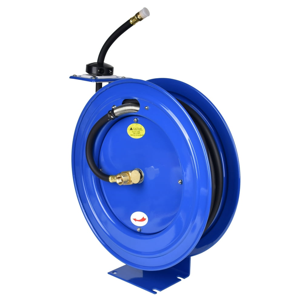 Aain AA040, Retractable Air Hose Reel, 1/2" Inch x 50' Ft Wall Mount