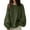Army Green #2, variant on KDDYLITQ Womens Drop Shoulder Split Hem Tops Crewneck Lantern Long Sleeve Ribbed Kni Sweater Solid Color Casual Pullover Sweater Knitting Soft Fashion Clothes Black 2XL