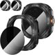 thumbnail image 1 of wonima44 2+2 Pack for Samsung Galaxy Watch 7/8 Ultra 47mm (2024/2025) Case,Privacy Tempered Glass Screen Protector, All-Round TPU Protective Cover Bumper-Black+Black, 1 of 1