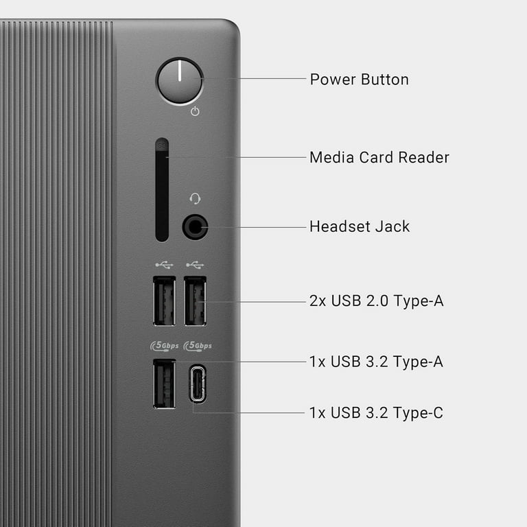 Dell Slim Desktop ECS1250, Intel Core Ultra 7 265 Processor