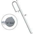 AAGUT 10PCS 12" Rebar Tent Stakes Heavy Duty J Hook Ground Anchors