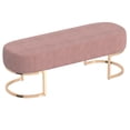 thumbnail image 2 of Contemporary Velvet Bench, 2 of 5