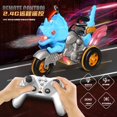 thumbnail image 3 of Remote Control Dinosaur Motorcycle Stunt Remote Control Car Electric Spray Sound and Light Children's Dinosaur Toy Car, 3 of 4