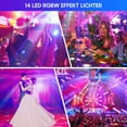 thumbnail image 3 of 14 LED RGBW Laser Strobe Effect Lights Self-Propelled and Voice-Activated for DJ Shows Parties KTV, 3 of 6