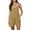 Khaki, variant on Feancey Casual Rompers for Women Summer Sleeveless V Neck Shorts Overalls Solid Color Loose One-Piece Jumpsuit Trendy Vacation Outfit with Pockets Sale of The Day Dark Blue L