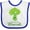 White and Royal, variant on Inktastic Believe in Broccoli Boys or Girls Baby Bib