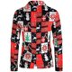 thumbnail image 2 of Chaquetas navideñas para hombre, chaqueta informal de traje navideño con un botón, 2 of 5