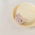 thumbnail image 5 of Yokua Toddler Baby Breathable Sun Hat Straw Sun Hats with Cute Bear Decorations, 5 of 20