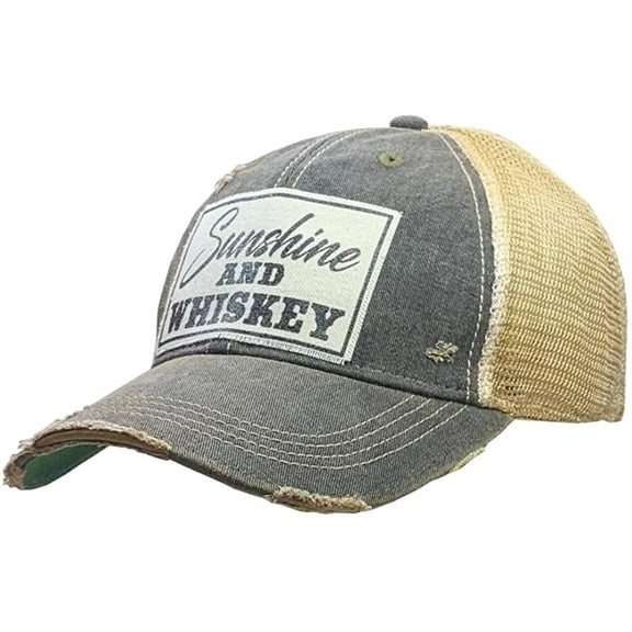 Sunshine and Whiskey Trucker Hats - Cute Baseball Caps for Men and Women with Funny Sayings