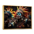 thumbnail image 2 of Designart "Dancing Zulus of Africa III" African Floater Framed Canvas Print, 2 of 7