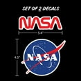 thumbnail image 5 of NASA Logo Decals - Set of 2 Vinyl Stickers for Cars or Truck Window- Space NASA Sticker, 5 of 7
