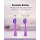 thumbnail image 2 of MySmile Cabezales de Repuesto para Cepillo de Dientes Eléctrico Sónico DY156 para Adultos, 3 Cabezales Seguros para el Esmalte, Color Morado, 2 of 6