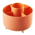 thumbnail image 1 of Organizador de cosméticos shamjiam portaescobillas Rotación 360 grados 5 compartimentos naranja, 1 of 7