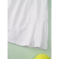 thumbnail image 6 of Kaerm Sports Skort for Girls Tennis Skirt with Built-in Shorts Stretchy Sports Skirt Activewear Skirt White XS, 6 of 7