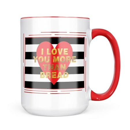 

Christmas Cookie Tin I Love You More Than Bread Valentine s Day Gold and Stripes Heart Mug gift for Coffee Tea lovers