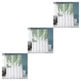 thumbnail image 1 of Bewildely Cortina de baño blanca elegante y moderna Fácil de instalar Cortina de ducha fácil de limpiar para cortina de baño YL347-7 Type1 NO1, 1 of 5
