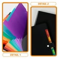 thumbnail image 3 of unbranded Folder Organizador Multi Bolsillo Negro Para Documentos Y Recibos De Trabajo Fácil De Transportar, 3 of 8