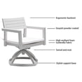 thumbnail image 2 of Outdoor Patio Aluminum Swivel Rocker 2PCS with Outdoor-grade Sunbrella Fabric Cushions, Grayish, 2 of 9