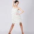 thumbnail image 3 of Women Flapper Dresses 1920s Gatsby Sequins Tassels Flapper Sexy Cocktail Latin Dance Ballroom Dress, 3 of 5