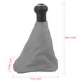 thumbnail image 2 of 6 Speed Gear Shift Knob Gaiter Boot Cover Gray for Volkswagen Passat B5 1998-2004, 2 of 6