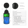 thumbnail image 6 of Digital Sound Level Meter Noise Volume Measuring Instrument Decibel Monitoring Detector Audio Tester ,Accurate Measurement, 6 of 7