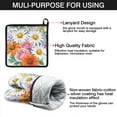 thumbnail image 7 of Pioneer Flower Kitchen Oven Mitt and Pot Holder Sets 4 Pcs for Baking, Cooking and Grilling, Heat Resistant Up To 392 °F, 7 of 7