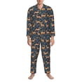 thumbnail image 3 of Kdxio Reindeer Men’s Pajama Set Pajamas For Men 2 Piece PJ Set with Men Pajama Pants and Long Sleeve T-Shirt Lounge Set-, 3 of 7