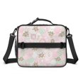 thumbnail image 2 of Insulated Lunch Bag Teen,Pioneer Flower Floral Print Pattern Toddler Lunch Bag Lunch Box,Bento School Lunch Bag with Adjustable Shoulder Strap and Bottle Holder, 2 of 6