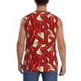 thumbnail image 4 of Uemuo Fire Extinguisher Pattern Men's Sleeveless T-Shirt,Muscle Athletic Tank Top, Moisture-wicking Quick-dry Breathable Classic Tee Top for Gym Run Outdoor Sports-Large, 4 of 8