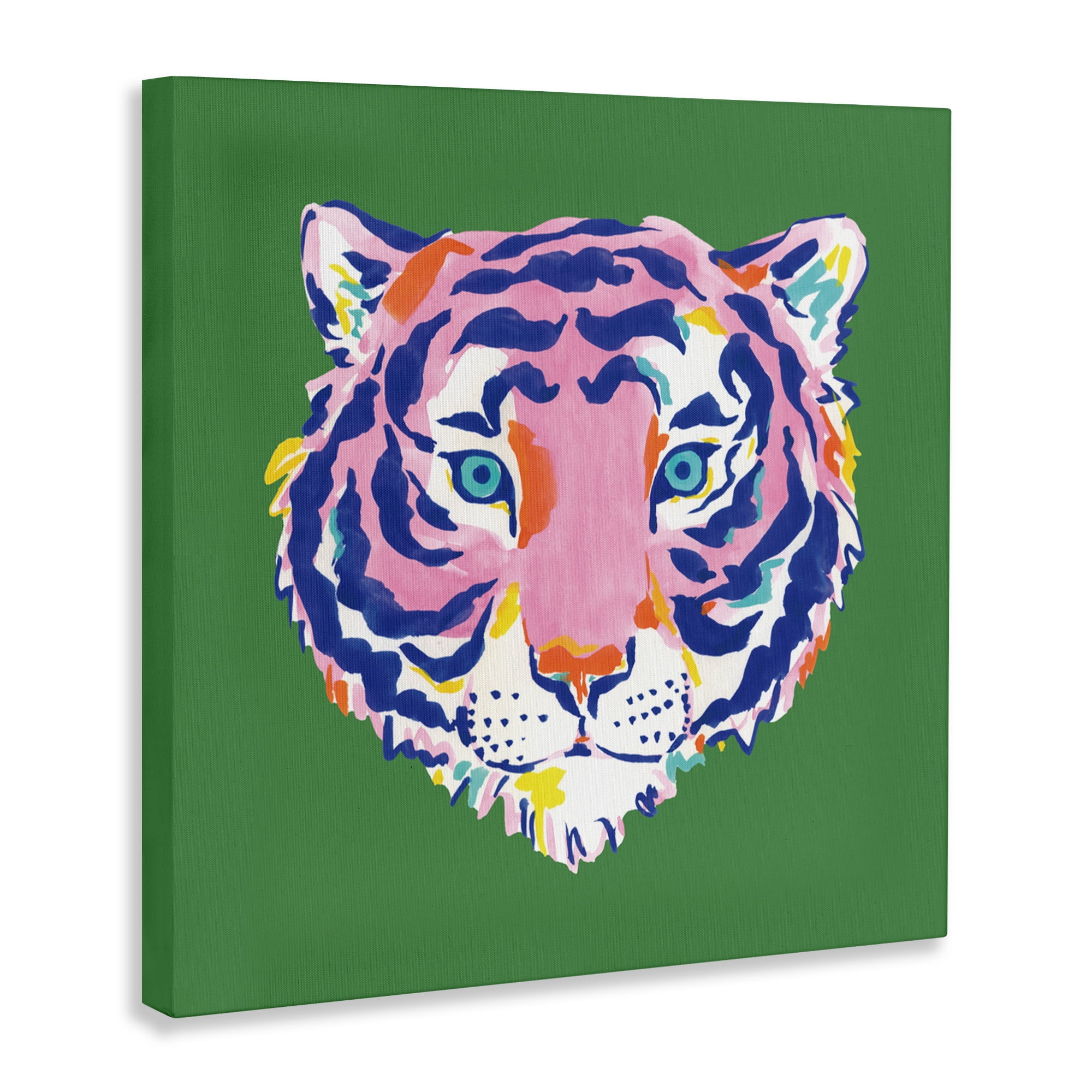 Stupell Industries Exotic Boho Tiger Face Canvas Wall Art, design by Karolina Sato
