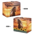 thumbnail image 3 of HELLHERO Horse Pattern Sewing Machine Cover with Pocket to Store Accessories Dustproof Cover Home and Shop Sewing Equipment Protection, 3 of 8