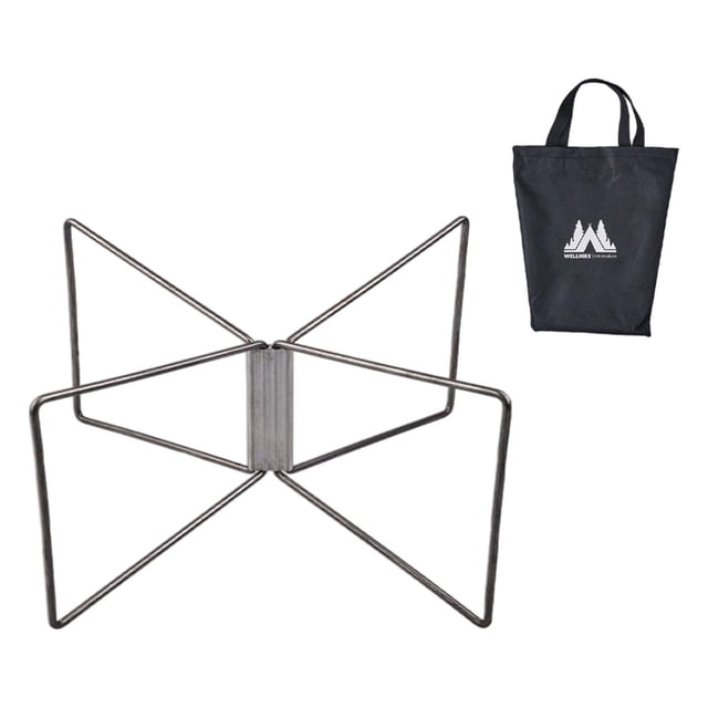 Soporte para refrigerador plegable, soporte plegable para caja de hielo, soporte para refrigerador, portaequipajes para barbacoa, camping, senderismo Plata