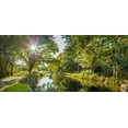 thumbnail image 2 of Frank, Assaf 18x10 Black Ornate Wood Framed with Double Matting Museum Art Print Titled - Basingstoke canal in countryside, UK, 2 of 4